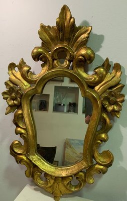 19th Century Gold Gilded Wood Mirror-IKW-805717