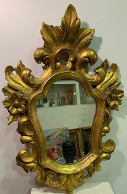 19th Century Gold Gilded Wood Mirror-IKW-805717