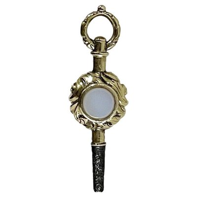 19th Century Gold Watch-Key with Double Colour Agate-UCH-1426011