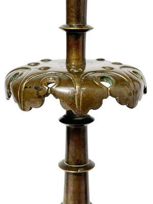 19th Century Gothic Style Bronze Candleholders, Set of 2-UCH-1224407