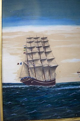 19th Century Gouache Figuring a Marine by Raphaël Rispoli-CEJ-773103