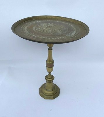 19th Century Gueridon Table in Bronze & Brass-QKG-1363708