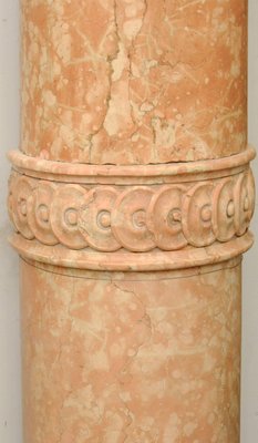 19th Century Half-Columns in Red Verona Marble and Vincenza Stone, Set of 4-FGA-923558