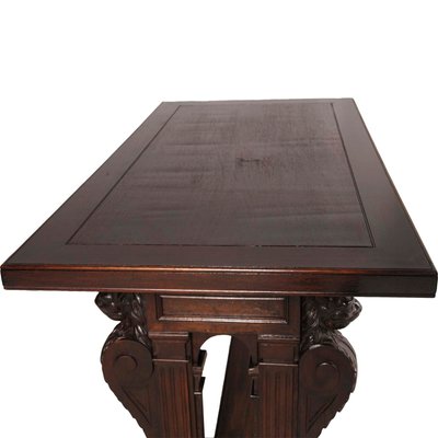 19th Century Hand Carved Walnut Desk from Testolini & Salviati-NJV-709651