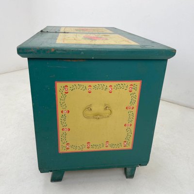 19th Century Hand Painted Chest or Trunk-TZ-1326551