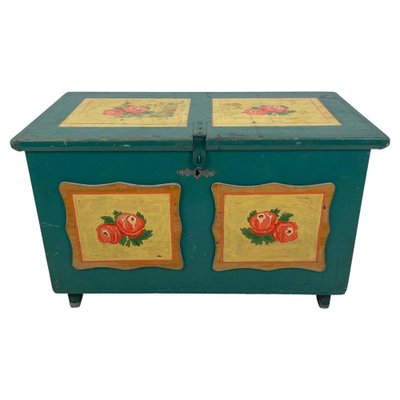 19th Century Hand Painted Chest or Trunk-TZ-1326551