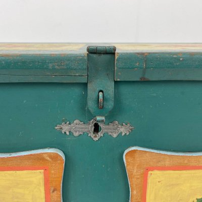 19th Century Hand Painted Chest or Trunk-TZ-1326551