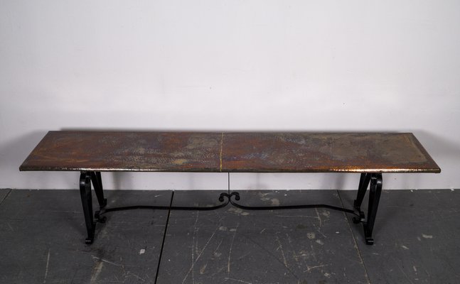 19th Century Handcrafted Copper Bench-VLO-1334934