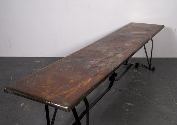 19th Century Handcrafted Copper Bench-VLO-1334934