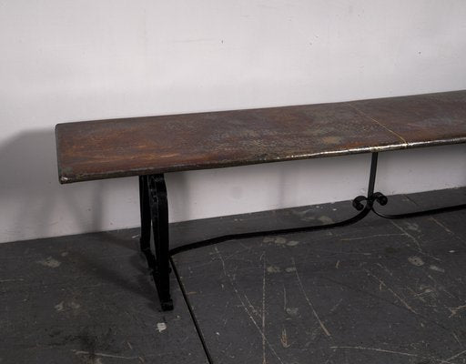 19th Century Handcrafted Copper Bench-VLO-1334934