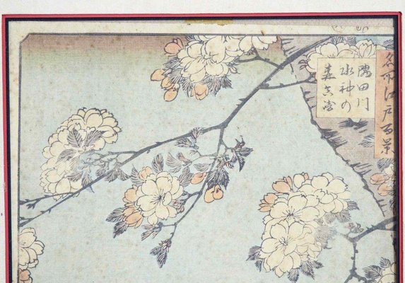 19th Century Hiroshigé Woodcut View to Edo in the Spring-SA-636390