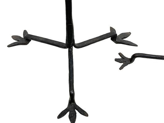 19th Century Iron Floor Candleholders, Set of 2-UCH-1740150