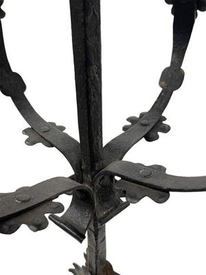 19th Century Iron Floor Candleholders, Set of 2-UCH-1740150