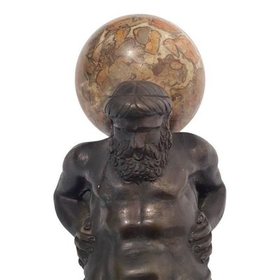 19th-Century Italian Bronze Statue of Atlas-ZCI-752739