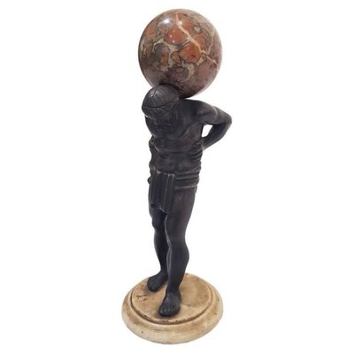 19th-Century Italian Bronze Statue of Atlas-ZCI-752739