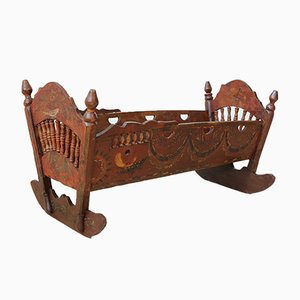 19th Century Italian Cradle in Poplar-GAP-646290