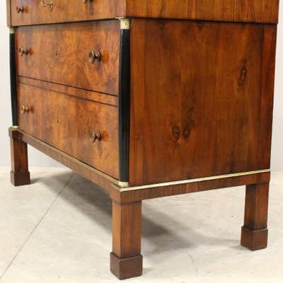 19th Century Italian Empire Chest of Drawers in Walnut-UMS-1324147