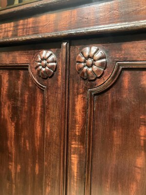 19th Century Italian Empire Mahogany Commode 2-Doors Cabinet-AXE-1433422