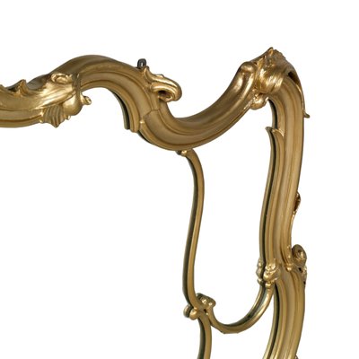 19th Century Italian Gilded Carved Walnut Wall Mirror-NJV-568950