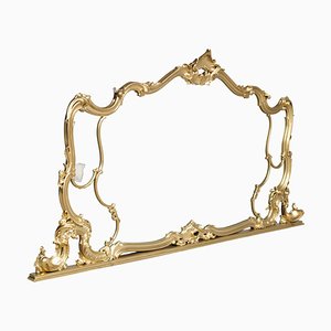 19th Century Italian Gilded Carved Walnut Wall Mirror-NJV-568950