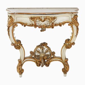 19th Century Italian Louis XVI Style Carved Wood Console Planter-NYF-2018937