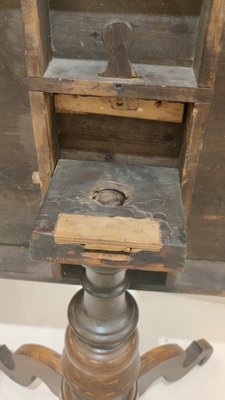 19th Century Italian Walnut Tilt-Top Side Table-RFP-1378345