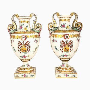 19th Century Italian White Crater Vases, Set of 2-ZCI-751756