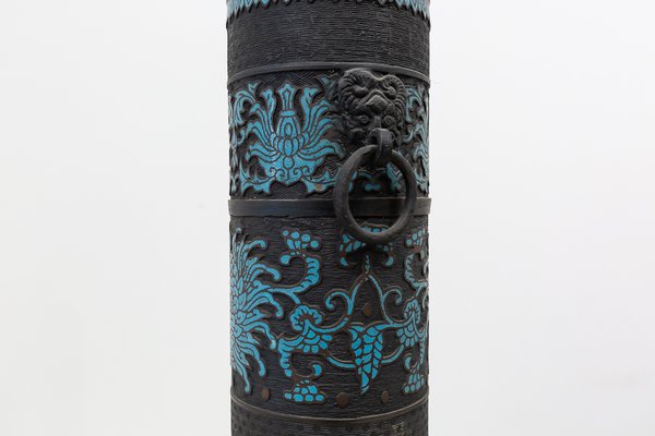 19th Century Japanese Enameled Bronze Vase-UJE-665002