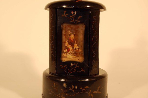 19th Century Japanese Lacquered Cigar Cellar-AWH-557846