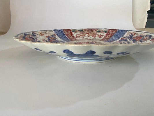 19th Century Japanese Scalloped Imari Porcelain Dish-UR-1741868