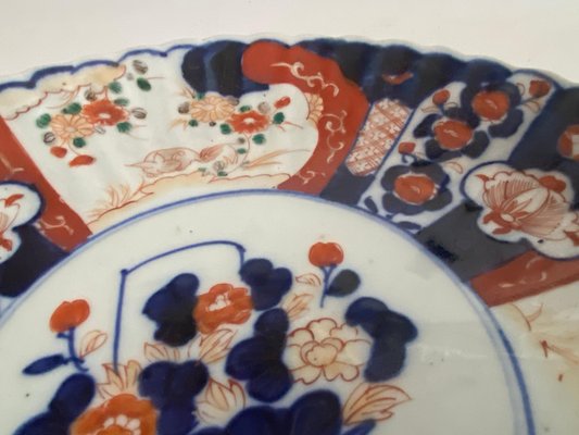 19th Century Japanese Scalloped Imari Porcelain Dish-UR-1741869