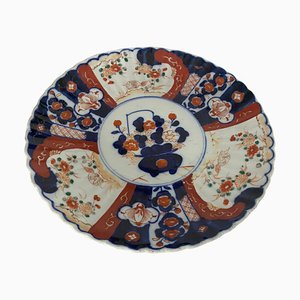 19th Century Japanese Scalloped Imari Porcelain Dish-UR-1741869