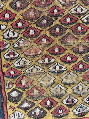 19th Century Kurdish Distressed Rug-YMM-1823273