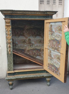 19th Century Lacquered and Gilded High Chest of Drawers-SYQ-1123193