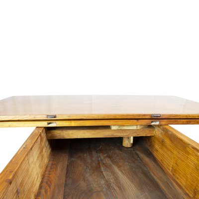 19th Century Late Biedermeier Ash Wood Game Table-WFJ-1345083