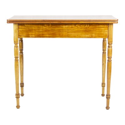 19th Century Late Biedermeier Ash Wood Game Table-WFJ-1345083