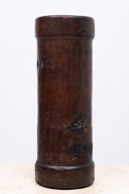 19th Century Leather Cordite Carrier or Umbrella Stand-GCG-1076046