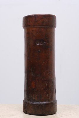 19th Century Leather Cordite Carrier or Umbrella Stand-GCG-1076046