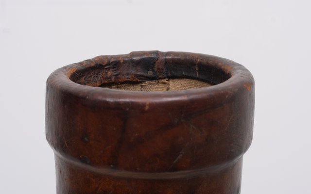 19th Century Leather Cordite Carrier or Umbrella Stand-GCG-1076046