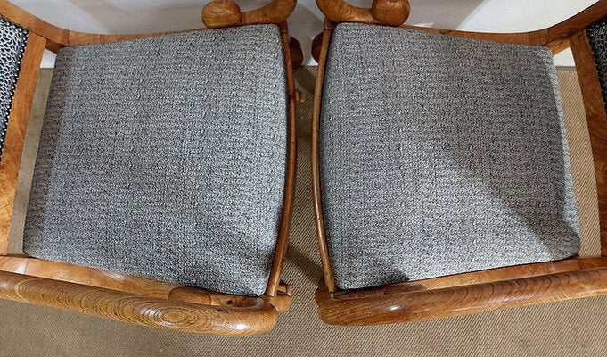 19th Century Light Ash Armchairs, Set of 2-RVK-1191313