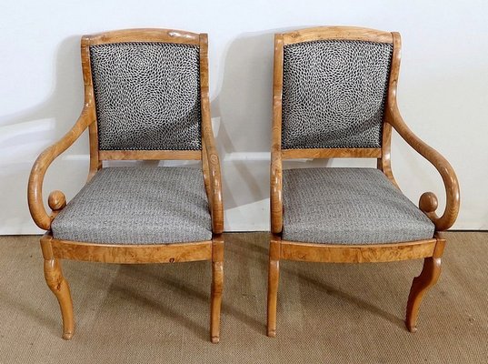 19th Century Light Ash Armchairs, Set of 2-RVK-1191313