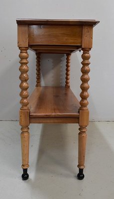 19th Century Louis Philippe Solid Blond Walnut Trolley-RVK-581393