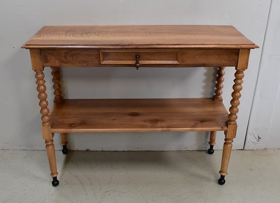 19th Century Louis Philippe Solid Blond Walnut Trolley-RVK-581393