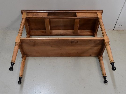 19th Century Louis Philippe Solid Blond Walnut Trolley-RVK-581393