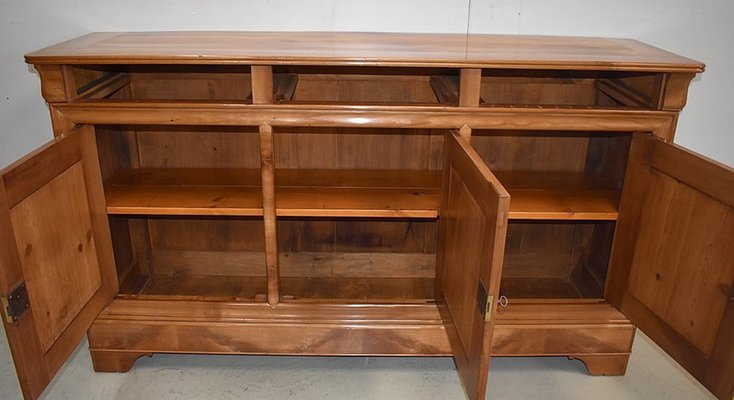 19th Century Louis Philippe Style Solid Cherrywood Sideboard-RVK-733095