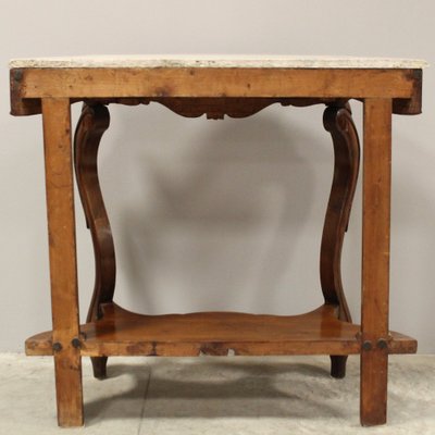 19th Century Louis Philippe Walnut Console, Italy-UMS-1240501