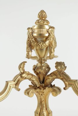 19th Century Louis XV Candelabras in Gold Gilt Bronze, Set of 2-WFS-744773