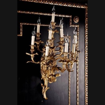 19th Century Louis XV Lighted Luminaire Wall Light-FLW-1402360