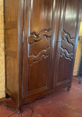 19th Century Louis XV Oak Wardrobe-HPU-1174635