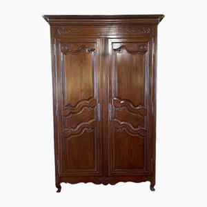 19th Century Louis XV Oak Wardrobe-HPU-1174635